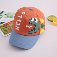 Kids Dinosaur Graphic Sun Protection Baseball Cap
