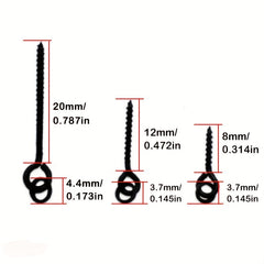 20pcs Screw Peg With Ring Swivel Boilie Screw Fishing Tackle Sea Fishing