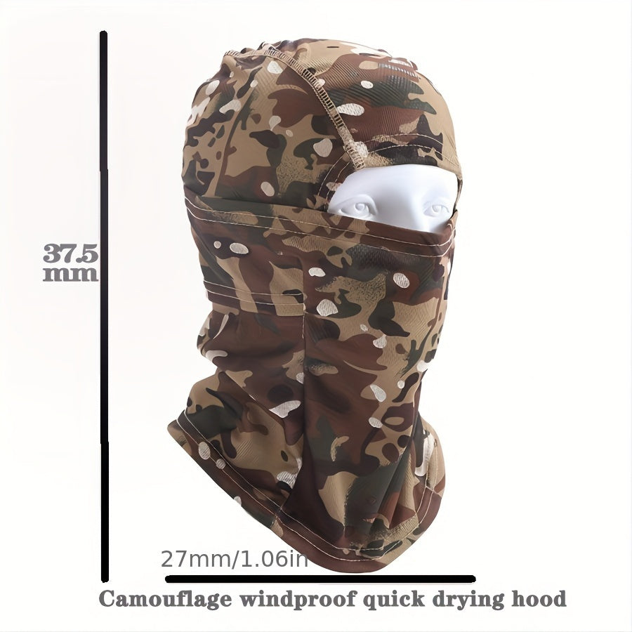 Camouflage Balaclava Full Face Mask Neck Gaiter for Cycling