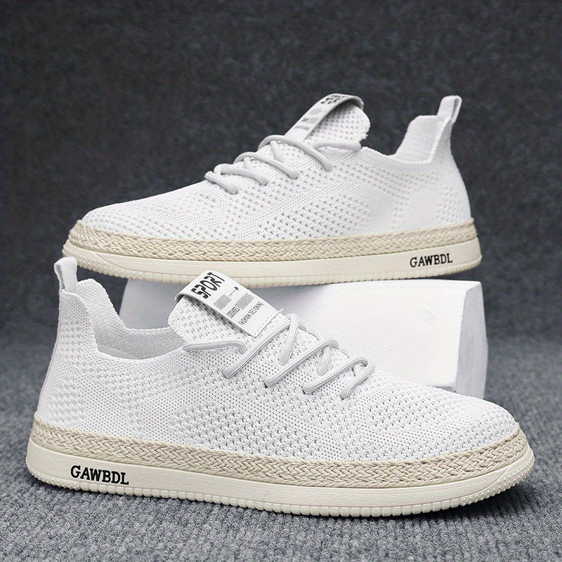 Men's Casual Low Top Lace-up Sneakers Comfortable Walking Shoes