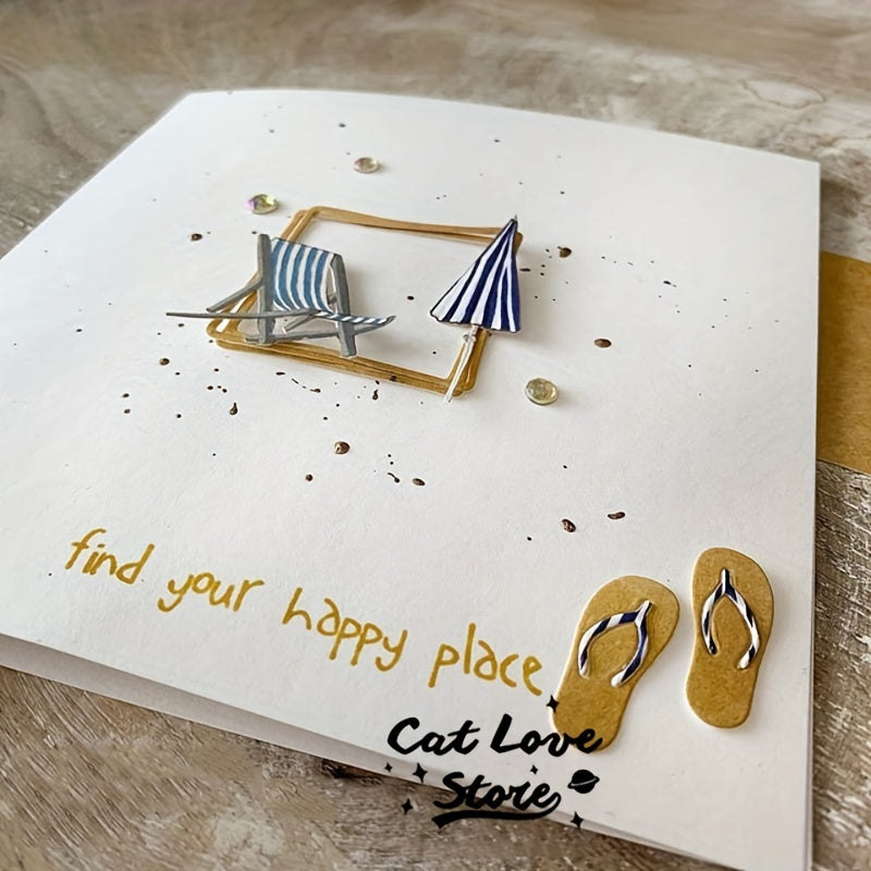 1pc Summer Item Series Metal Cutting Dies Stencils for DIY Scrapbooking