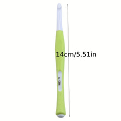 8pcs Crochet Silicone Handle Knitting Tools for Beginners Supplies