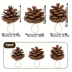 Christmas Pine Cones Decoration Ornaments Outdoor Yard Decor