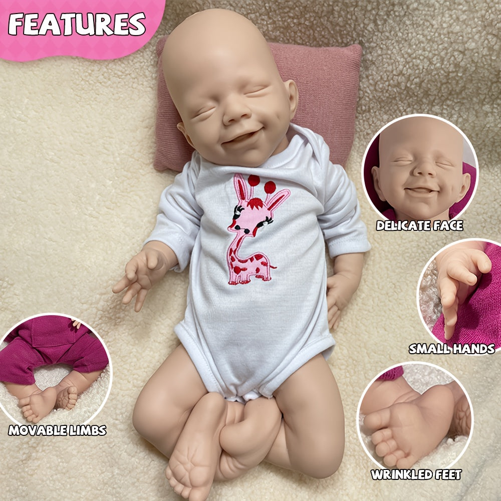 Realistic Silicone Youngsters Girl Doll Flexible Poseable & Washable Unpainted