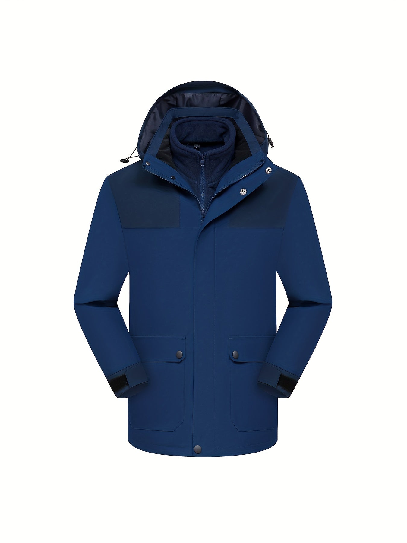 3-in-1 Fleece Hooded Jacket for Women - Waterproof & Windproof
