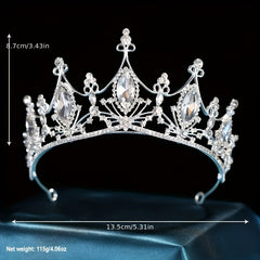 Crystal Crown Silvery Princess Tiara Head Jewelry Hair Accessories