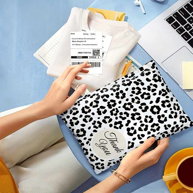 Thickened Printed Bags 25.4x33.02 Cm No Padded Envelopes Leopard Printed