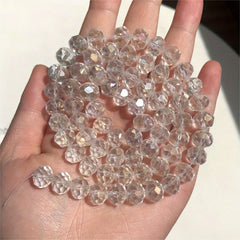 Colorful Crystal Beads Rondelle Wheel Glass Beads for Jewelry Making