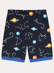 Boys Planets Pajamas Set Short Sleeves Tops & Bottoms