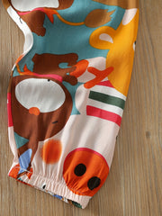 Boys Cartoon Animals Cropped Pants for Spring and Autumn