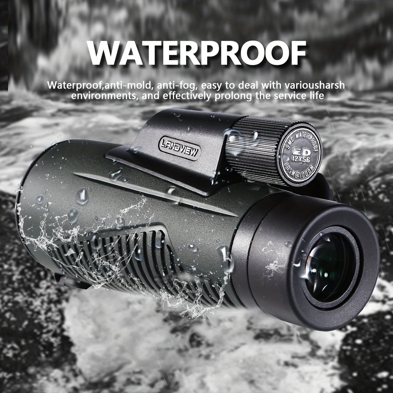 HD Monocular Telescope for Birdwatching with Phone Adapter & Tripod