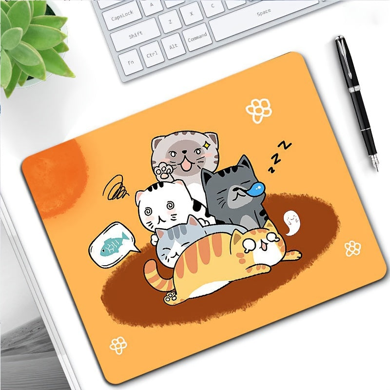 Cat Mouse Pad Office Desk Pad For Computer Keyboard Cartoon Desk Pad