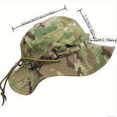 Outdoor Sunshade Camouflage Fishing Hat Wide Brim Hat for Camping Fishing Hiking