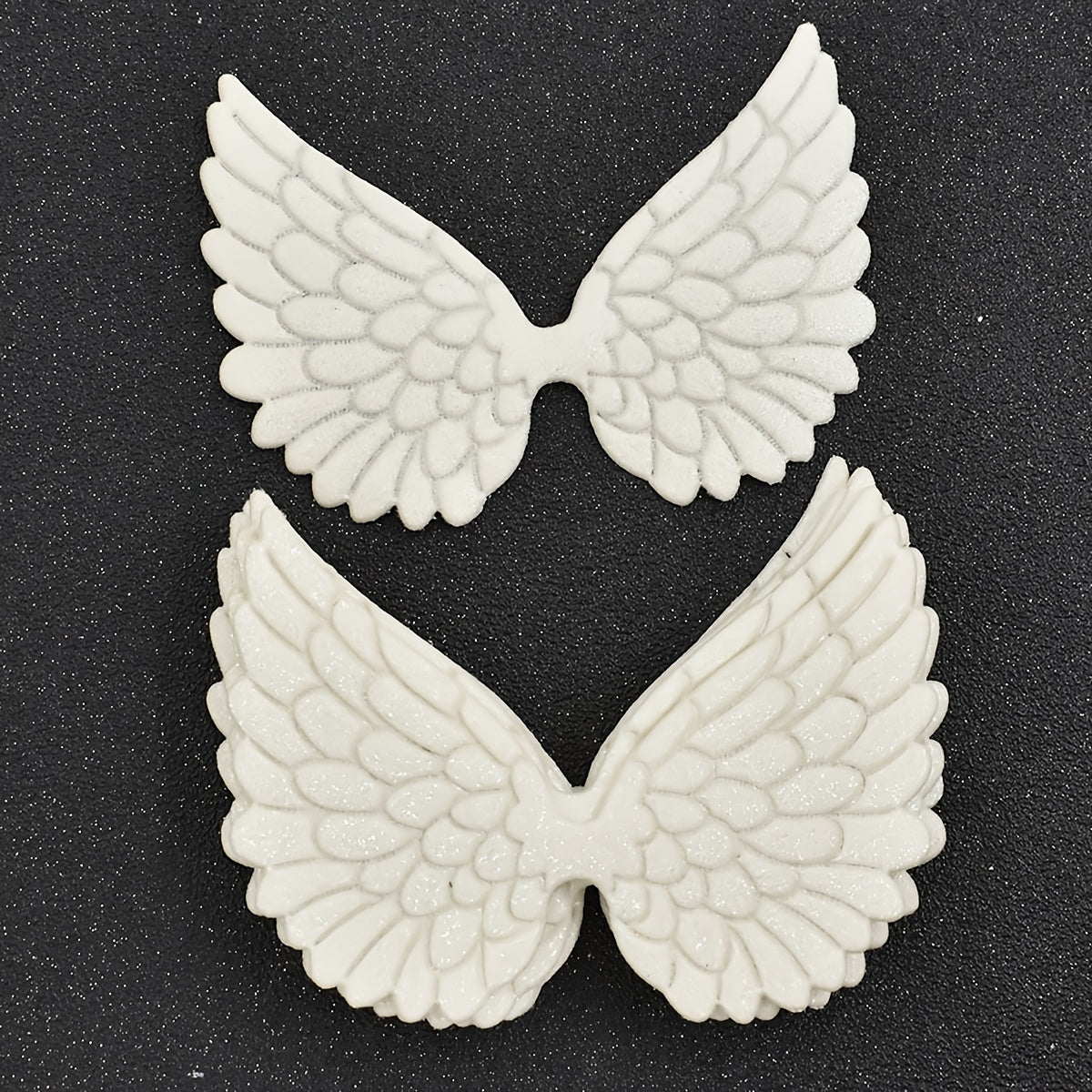 10pcs Angel Wings Patches Stamping Fabric Embossed PVC Glitter Applique DIY