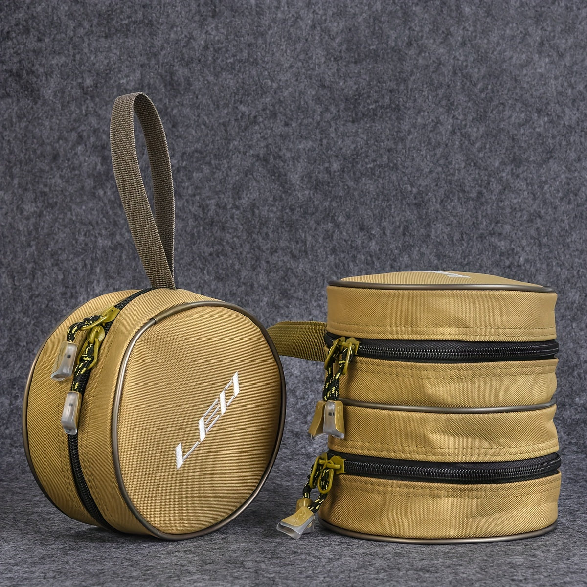 Round Fishing Reel Storage Bag Single Double deck Reel Protective Cover