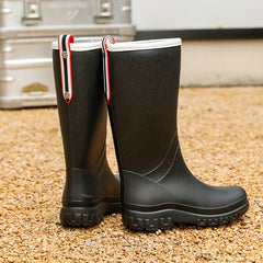 Women's Rain Boots Medium High Tube Waterproof Anti-Slip Rubber Shoes