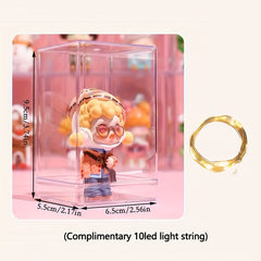 Acrylic Doll Display Box Dustproof Moisture-proof for Figure Collectibles