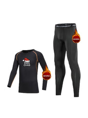 2pcs Christmas Toddler Fleece Compression Sets
