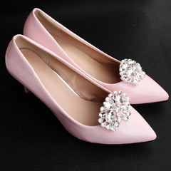 Rhinestone Shoe Clips DIY Floral Shoe Buckle Wedding Party