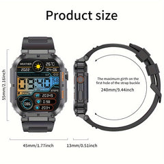 LIGE Smart Watch Full Touch Screen Wireless Call IP67 Waterproof