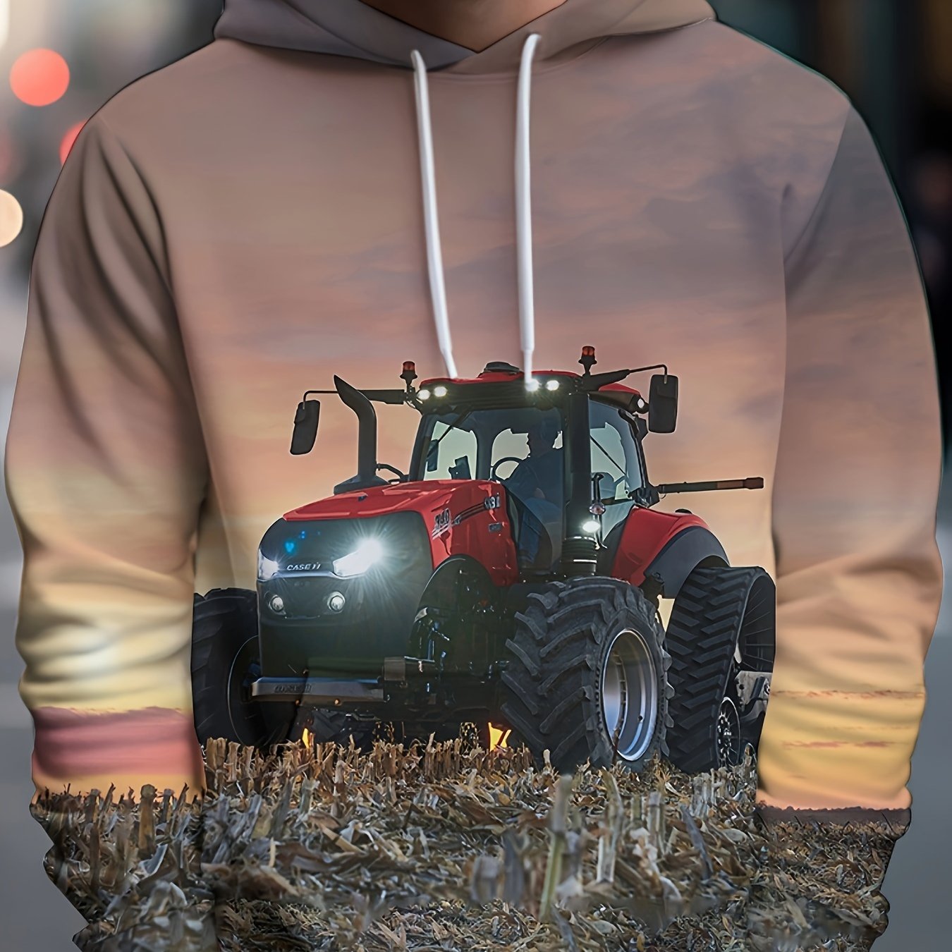 Truck 3D Print Hoodie for Men