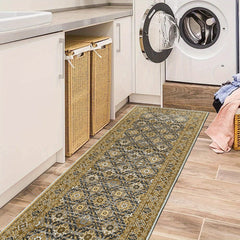 Stain Resistant Boho Persian Runner Rug Soft Non Slip Washable Carpet
