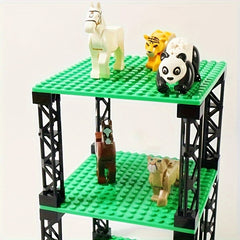 3pcs Double Sided Baseplates Building Blocks for City Building Toy