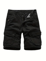 Men's Casual Cotton Cargo Shorts for Summer Outdoor