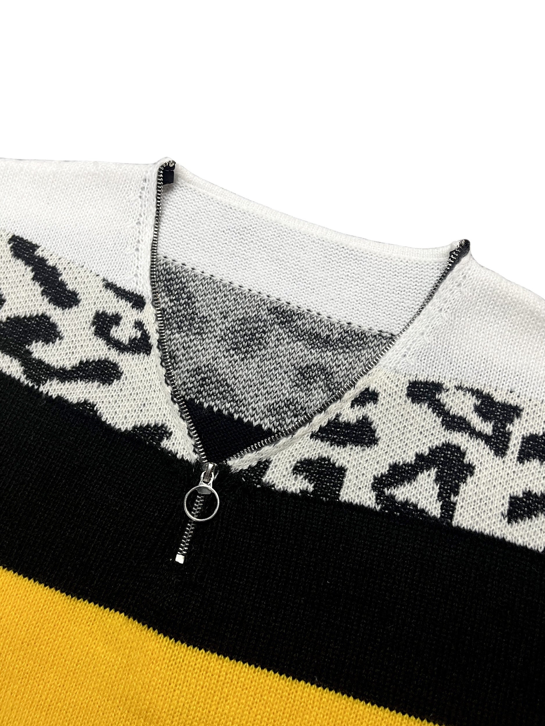 Casual Leopard Print Sweater V Neck Pullover Jumper