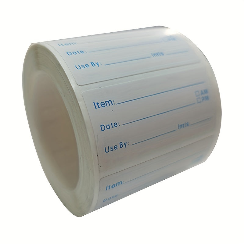 500pcs 25X50MM Date Roll Adhesive Label Stickers - Removable & Clean