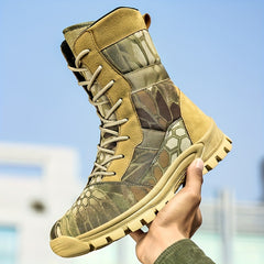 Men's Camo Hiking Shoes High Top Breathable Non Slip
