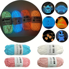 Luminous Braided Thread Grimace Face Mask DIY Knitting