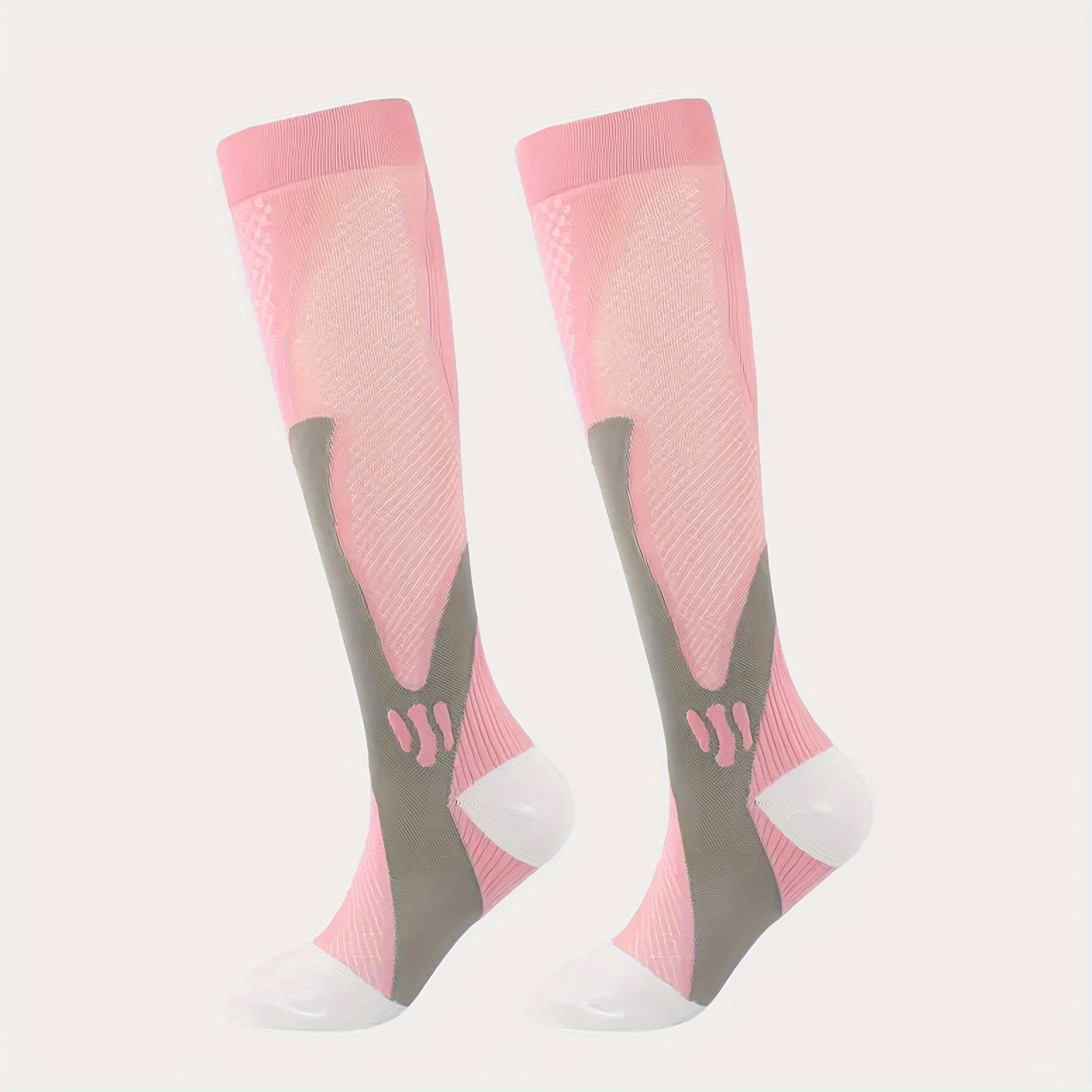 Nylon Compression Socks 15-20 mmHg Over the calf for Women & Men