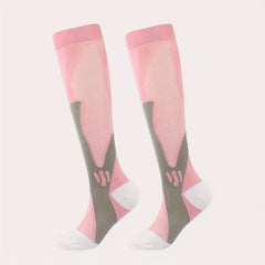 Nylon Compression Socks 15-20 mmHg Over the calf for Women & Men