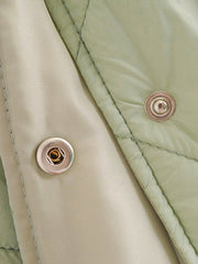 Women's Solid Pocket Long Sleeve Coat