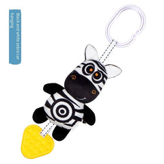 Baby Toys Newborn Animal Teether Wind Chime Visual Stimulation Car Hanging Bed