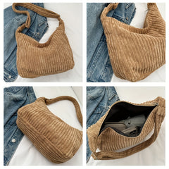 Striped Mini Shoulder Bag Versatile Cross Body Bag