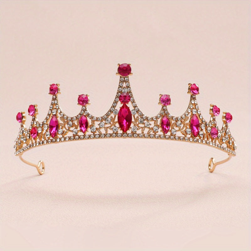 Baroque Crystal Wedding Crown Hair Accessories for Women