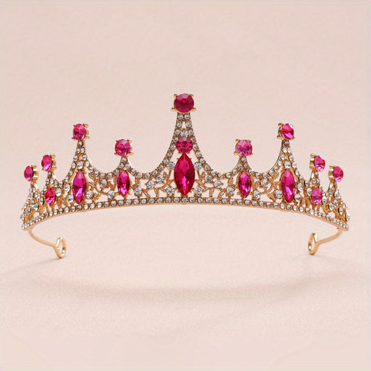 Baroque Crystal Wedding Crown Hair Accessories for Women