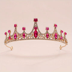 Baroque Crystal Wedding Crown Hair Accessories for Women