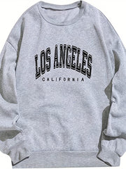 Cozy Letter Print Sweatshirt for Women