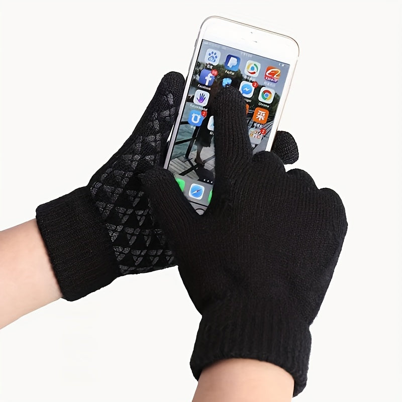 Winter Warm Windproof Gloves Plus Velvet Touch Screen Gloves