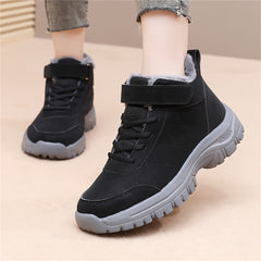 Waterproof Snow Boots Lace Up Winter Hiking Shoes