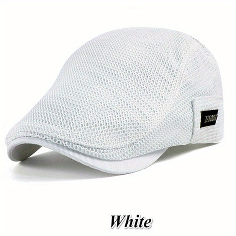 Men's Casual Beret Cotton Hat Autumn Biker Flat Hat