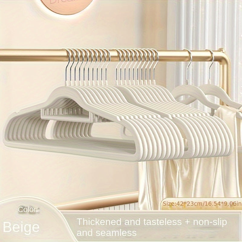 Flocking Hanger for Home Hanging Clothes - Non-slip Seamless Design
