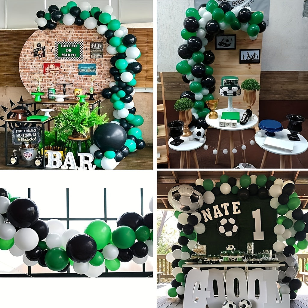 Football Balloon Arch Kit - Green & Balloons Garland for Birthday & Anniversary