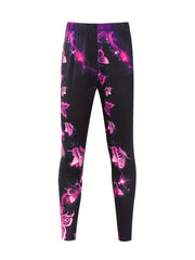 Girls Butterfly Print Yoga Pants Comfy Leggings Spring Fall Sports