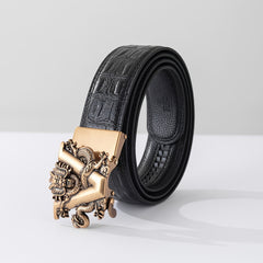 V Dragon 2-Layer PU Leather Men's Belt