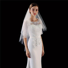 Mesh Bridal Headdress Wedding Accessories Hair Comb Yarn Mesh Wedding Headdress