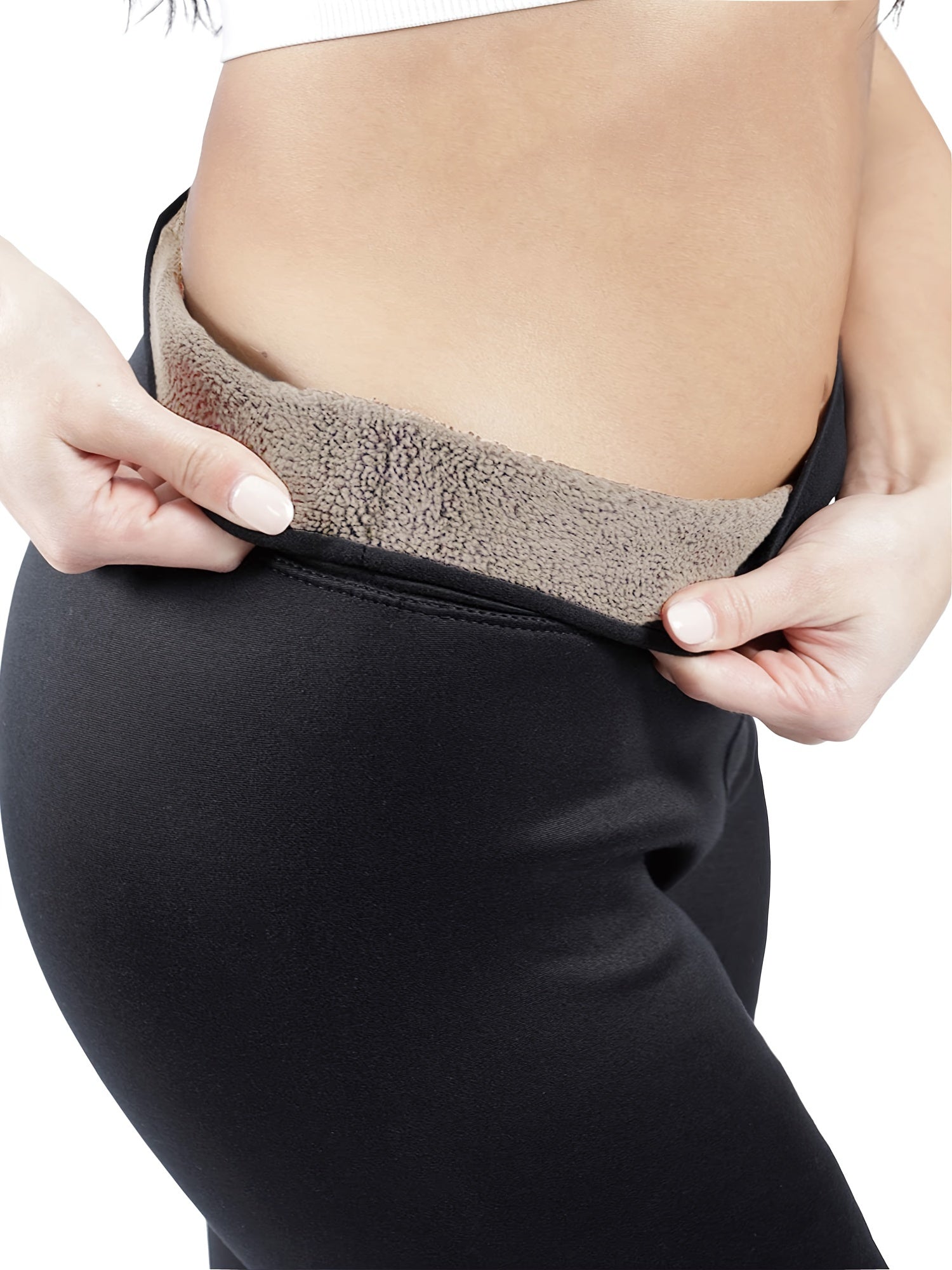 Solid Liner Fleece High Rise Leggings